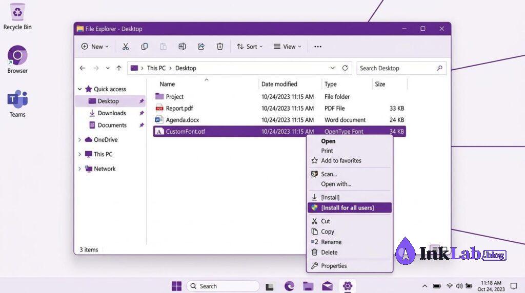 How to install fonts on Windows for Cricut Design Space right click context menu