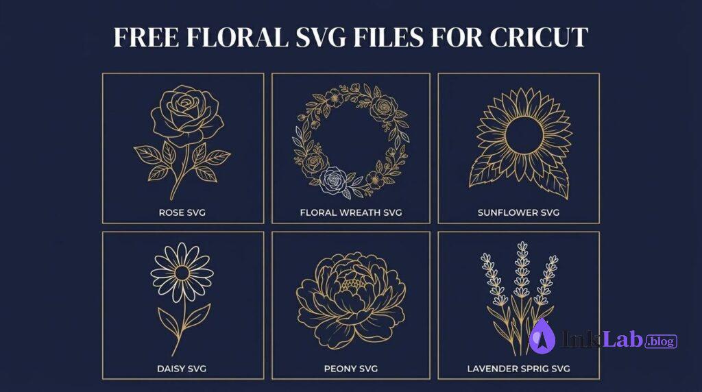 20 Free Floral SVG Files for Cricut - Best designs collection