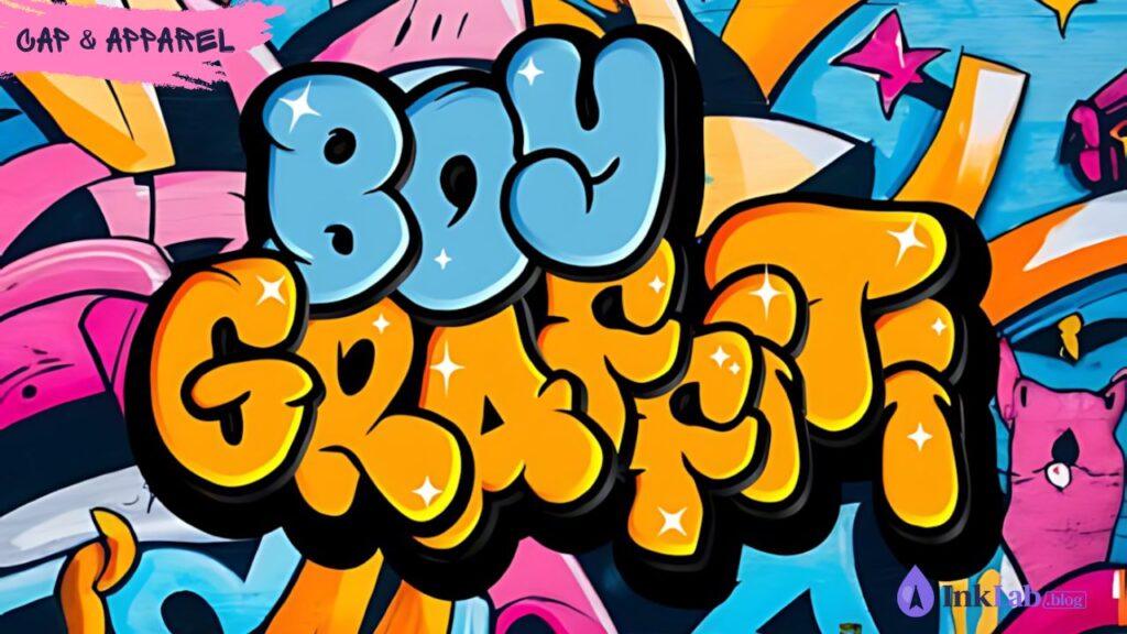 Boy Graffiti Font — playful rounded street typography preview for youth apparel and caps