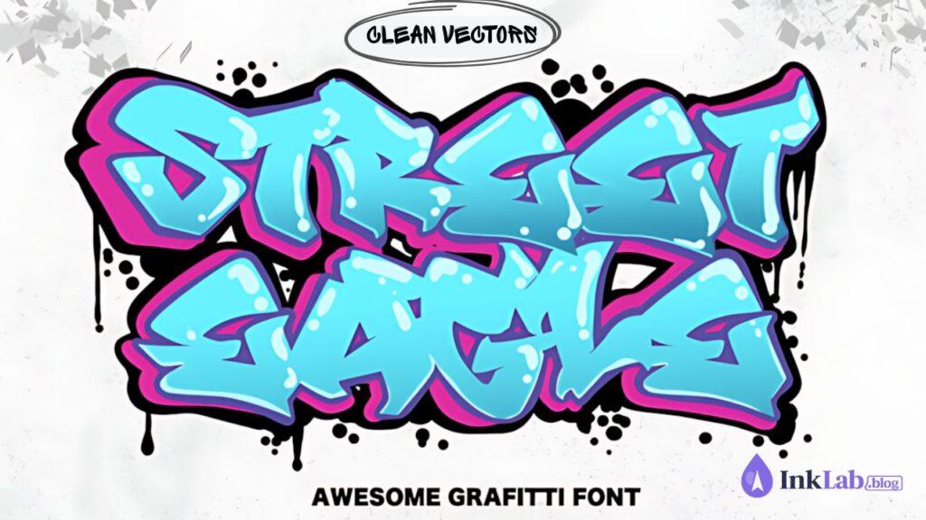 Street Eagle Graffiti Font — clean vector street typography preview for Cricut cutting and merch