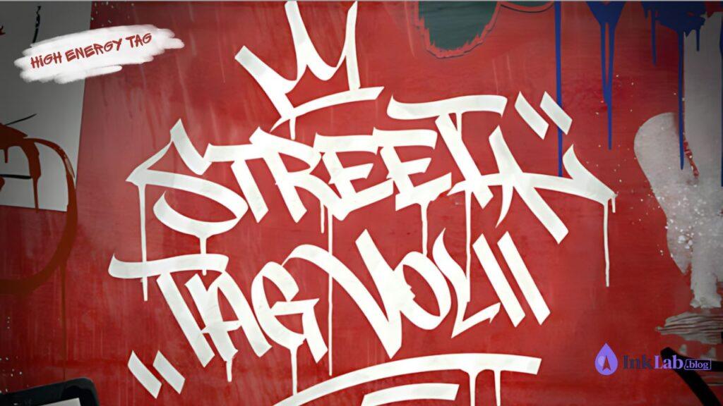 Street Tag Vol II Font — raw marker spray tag graffiti typography preview for urban branding