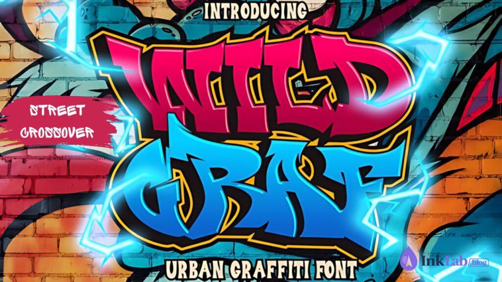 Wild Graf Graffiti Font — metal calligraphic and street wildstyle hybrid font preview