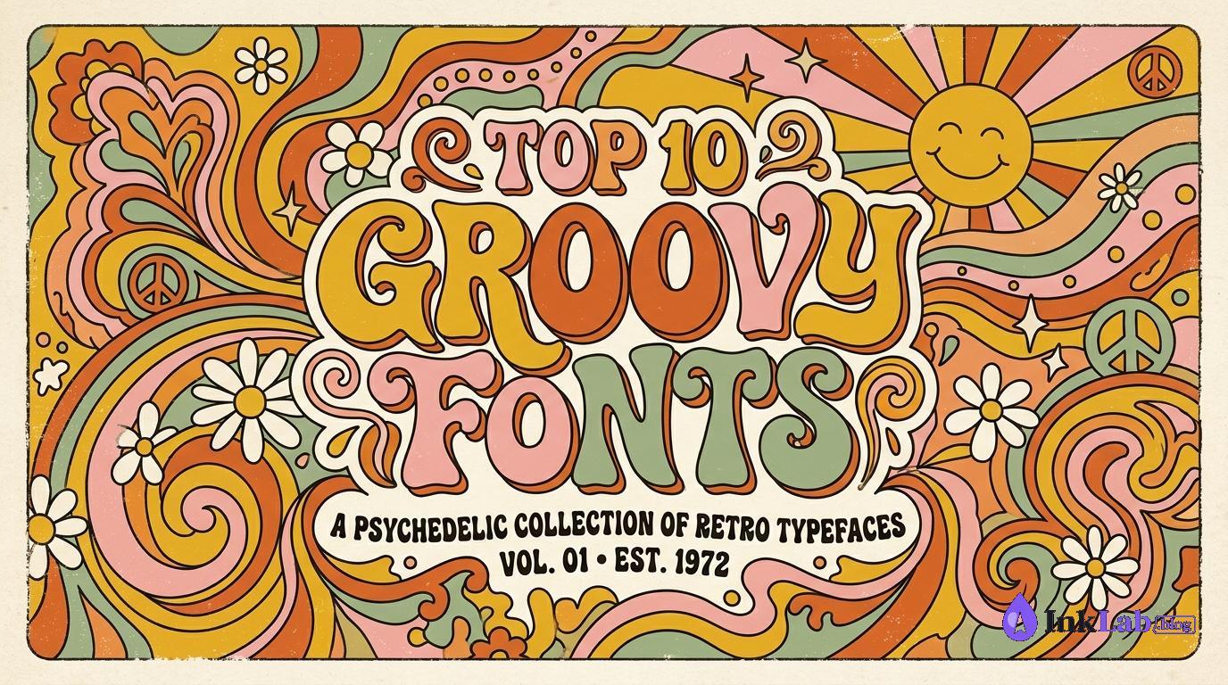 Top 10 Groovy Fonts for T-Shirt Designs — 70s retro wavy typography showcase