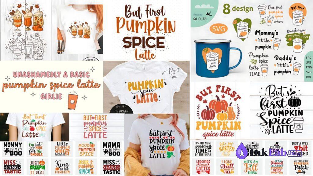 free pumpkin spice iced latte fall svg cut file for cricut