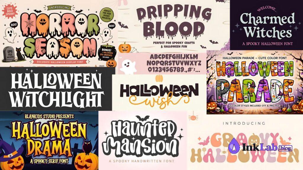 creepy monster handwritten display font for craft projects