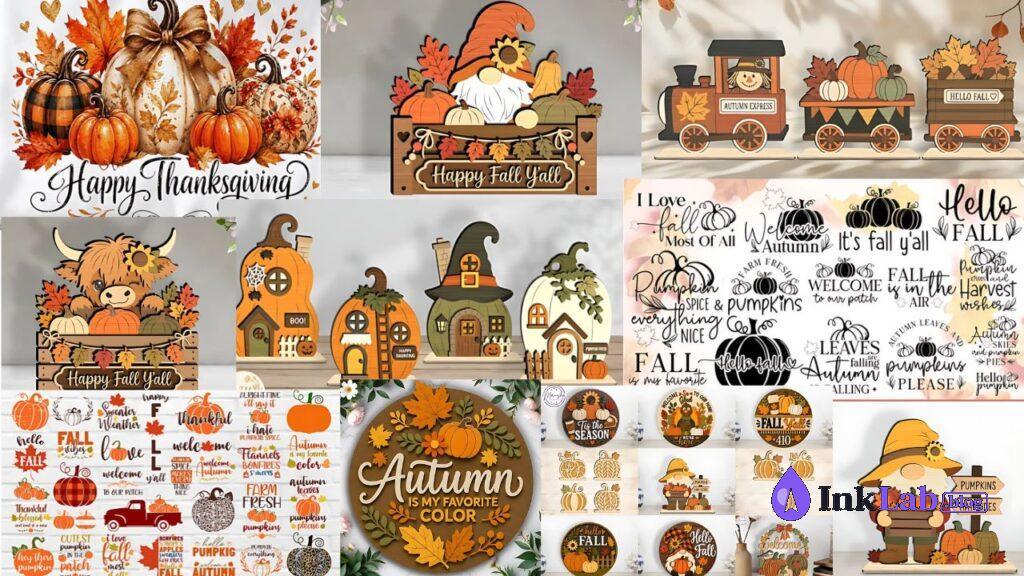 free vintage pumpkin patch market badge halloween svg cut file