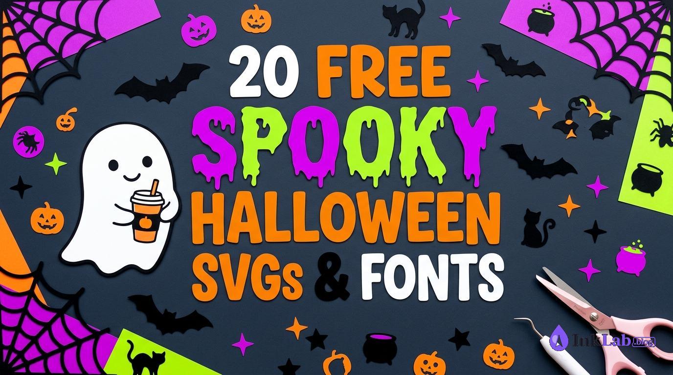 20 free spooky halloween svgs and fonts bundle featured image for cricut crafts