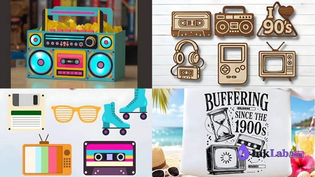 free retro 80s cassette tape svg cut files for cricut and vinyl