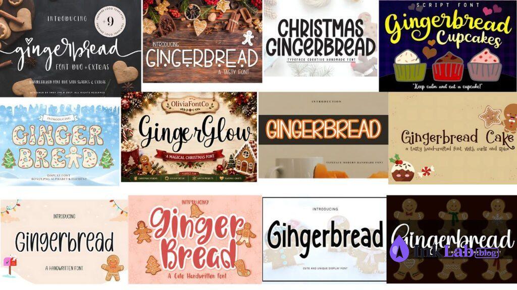 gingerbread joy cute doodle font for christmas baking aprons